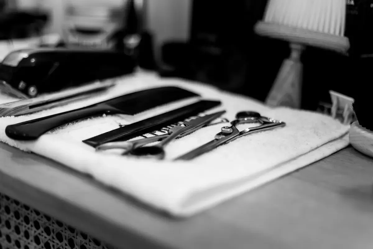 Outils traditionnels du barbier